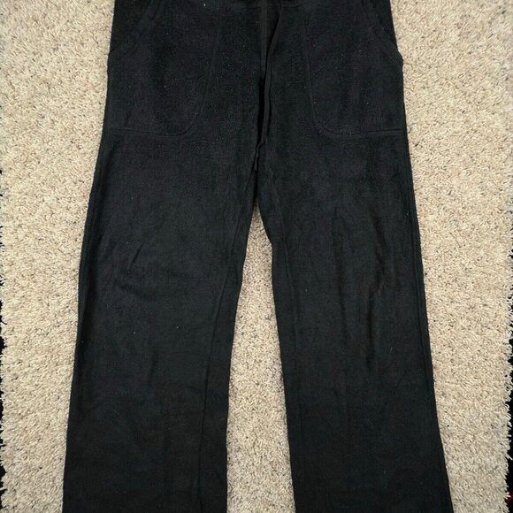Patagonia Size XS Black Fleece Womens Sweatpants Pants Joggers Drawstrings - Picture 1 of 9